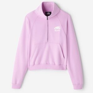 Roots Quarter Zip Pullover in Orchid Bouquet